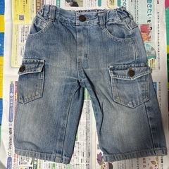 【おまとめ3点】子ども服ジーンズ　短パン、ジャケットの画像