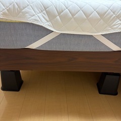 シングルベッド　マットレス　敷きマット付きの画像