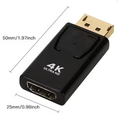 DP DisplayPort → HDMI への変換アダプター　コンバーター　ディスプレイ ポート DP → HDMI　互換アダプター 　 互換 HDTV アダプタの画像
