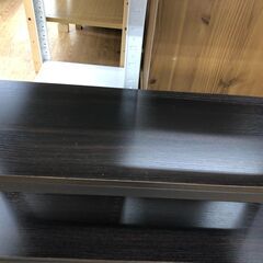 ★リユースのサカイ幸手店★SJ10251★ジモティ割あり★  収納ラック 茶 W80×D27×H75 クリーニング済み の画像