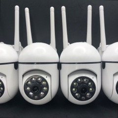 【140】新品4台 屋内 3MP HD USB給電 ワイヤレスセキュリティWiFiカメラの画像