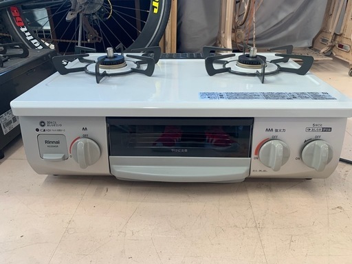美原店 2023年製 リンナイ ガステーブル プロパンガス RT35NJH ガスコンロ グリル未使用
