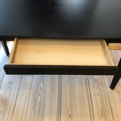 配達あり　あずま工芸　デスク 木製 コンソールデスク（ パソコンデスク コンソール 引出し付 ）の画像