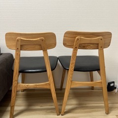 【2脚セット】ダイニングチェアの画像
