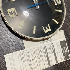 【お話中】カシオ　掛け時計　丸型　電波時計　CASIO radio wave wall clock 　IQ-COM02の画像