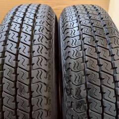 ☆バリ溝　ノーマルタイヤ☆ ダイハツ ハイゼット 純正 スチールホイール 12インチ 4J PCD100 4穴 ET約30 ハブ径約54  ヨコハマ 145/80R12 LT  ヨコハマ SUPER VAN 356 25年製4本 SO18　軽バン・軽トラの画像