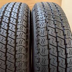 ☆バリ溝　ノーマルタイヤ☆ ダイハツ ハイゼット 純正 スチールホイール 12インチ 4J PCD100 4穴 ET約30 ハブ径約54  ヨコハマ 145/80R12 LT  ヨコハマ SUPER VAN 356 25年製4本 SO18　軽バン・軽トラの画像