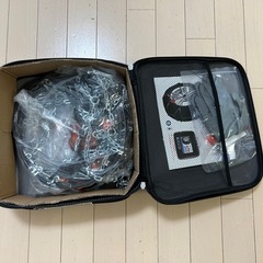 スタッドレスタイヤ&ホイール4本セット　キャップ・チェーン付き　シトロエン  プジョー　の画像