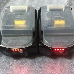 ①マキタ18vインパクトドライバ用6AバッテリーBL1860B、中古美品、２個の画像