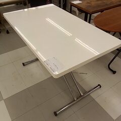 ★リユースのサカイ千葉中央店★期間限定割引有  昇降テーブル  H32×D75×W130 クリーニング済み TC4325の画像