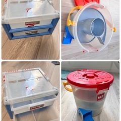 トミカタウンその他トミカ収納おもちゃセット本の画像