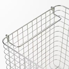 【無印良品 ステンレスワイヤーバスケット５】2個セットの画像