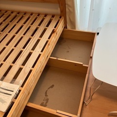 無印良品　ベッド　パイン材　シングルサイズの画像