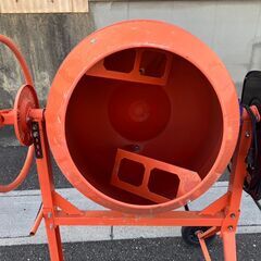 中古 電動 コンクリートミキサー まぜ太郎 AMZ-70Y ドラム容量140L アルミス モルタルミキサーの画像