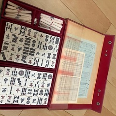 麻雀牌　点数棒付の画像