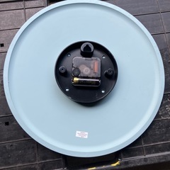 BRUNO 掛時計 エンボスウォールクロック ライトブルー 直径32cm　動作未確認○の画像