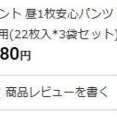 アテント 昼1枚安心パンツ 長時間快適プラス 女性用 Lサイズ 22枚 × 3の画像