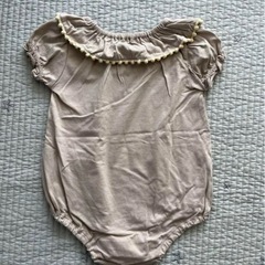 バースデイ　オーガニックコットン　半袖ロンパース　80 ロンパース　女の子の画像