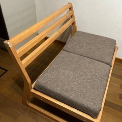 二人掛けベンチの画像