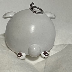 ポメラニアンもち ミニチュアチャーム しらたまの画像