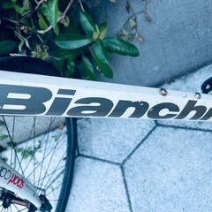 ビアンキ　自転車　クロスバイク　ロードバイク　カメレオンテ スポーツ 3 中古　ホワイト　白 bianchiの画像