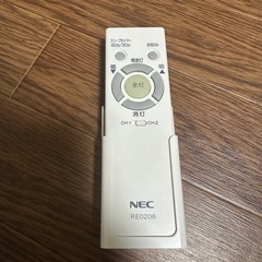 NEC  LED照明器具　リモコン付きの画像