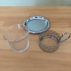 サファイア　カップ&コースターセットの画像