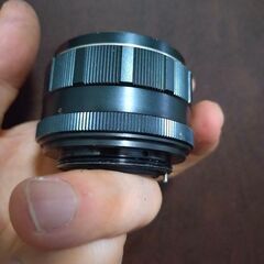 優良品　チタンカラーの初期型　PENTAX Super-TAKUMAR 55mm F2　分解清掃済みの画像