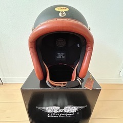 500-TX ジェットヘルメット ブラック/ブラウン　サイズ:S/Mの画像