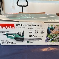 電動チェーンソーの画像