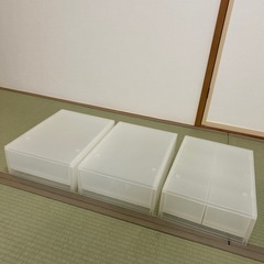 無印良品 ポリプロピレン収納ケース 3点セット の画像