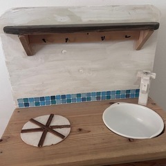DIYおままごと　キッチンの画像