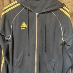 adidas 上下 L 黒の画像