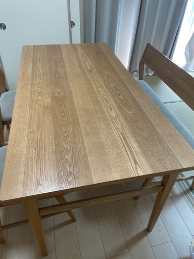 unico SIGNE ダイニングテーブルセット 取りに来ていただける方限定。解体作業も必要であればお願いします。