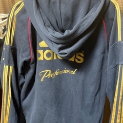 adidas 上下 S 紺の画像