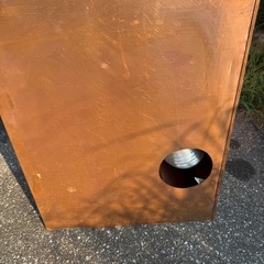 手作り銅板の換気扇の画像