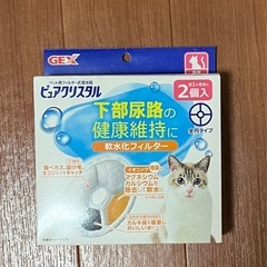 猫用自動給水器　ピュアクリスタル　中古　フィルター２個付　の画像