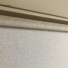 美品☆麻入りロールスクリーン(レプス 180cmX220cm)の画像