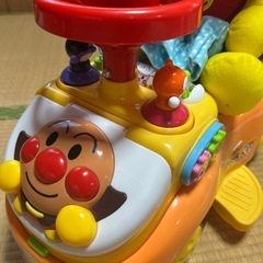 アンパンマン　乗り物　美品　アンパンマンぬいぐるみ付きの画像