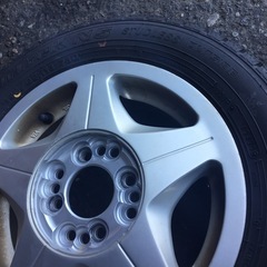 155/65R13 アルミホイール付スタッドレスタイヤ4本セットの画像
