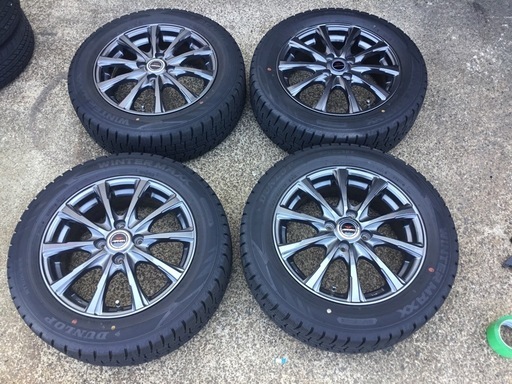 専用　2点同梱 スタッドレス ダンロップ 185/60R15 2018年製 4穴 ホイール付き