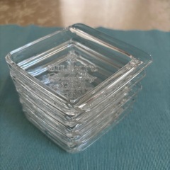 ガラスの器5個GILBEY`S GINの画像