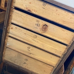 引き出し 棚 木製の画像
