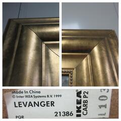 ☆T3368☆IKEAミラー　LEVANGER　姿見　アンティーク風　【引取り限定】の画像