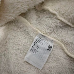 ユニクロ UNIQLO ベビー フリース　ジャケット ホワイト 白 80サイズの画像