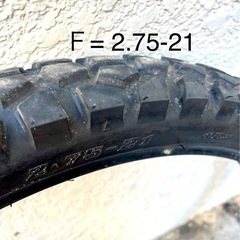 バイクモトクロスタイヤ前後中古21'&18'の画像