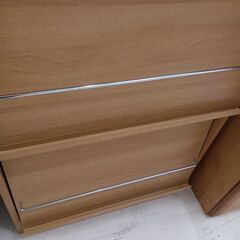 リユースのサカイ栃木店★ジモティ割あり★  本棚 ベージュ W59.2×D30.1×H178 クリーニング済み TC10357の画像