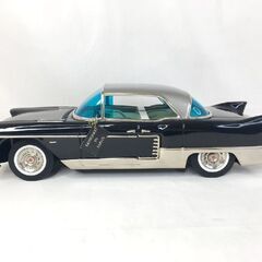 MARUSAN マルサン Cadillac ELDORADO BROUGHAM 1957＆1958 キャデラック エルドラド ブロアム 復刻版 ブリキカー 箱付き カラー：ブラックの画像