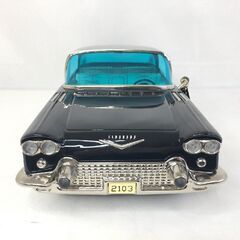 MARUSAN マルサン Cadillac ELDORADO BROUGHAM 1957＆1958 キャデラック エルドラド ブロアム 復刻版 ブリキカー 箱付き カラー：ブラックの画像