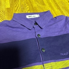 Noeil aim BeBe 襟付きTシャツ　ポロシャツ風Tシャツ　130の画像
